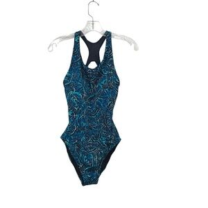 TYR Women’s Durafast Elite Diamondfit Swimsuit Lambert Blue Size Medium